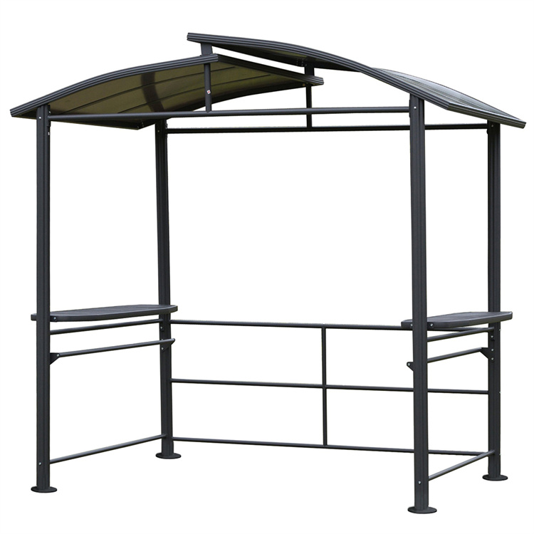 Outdoor Garden Patio Furniture BBQ Shelter Steel Gazebo with Canopy
