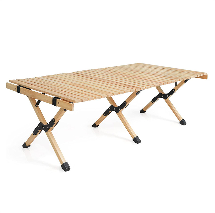 Lightweight Roll Up Picnic Camping Table with Carrying Bag