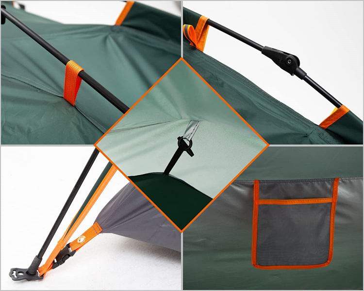 Customzied 3-4 Person Hexagon Dome Waterproof Automatic Camping Tent