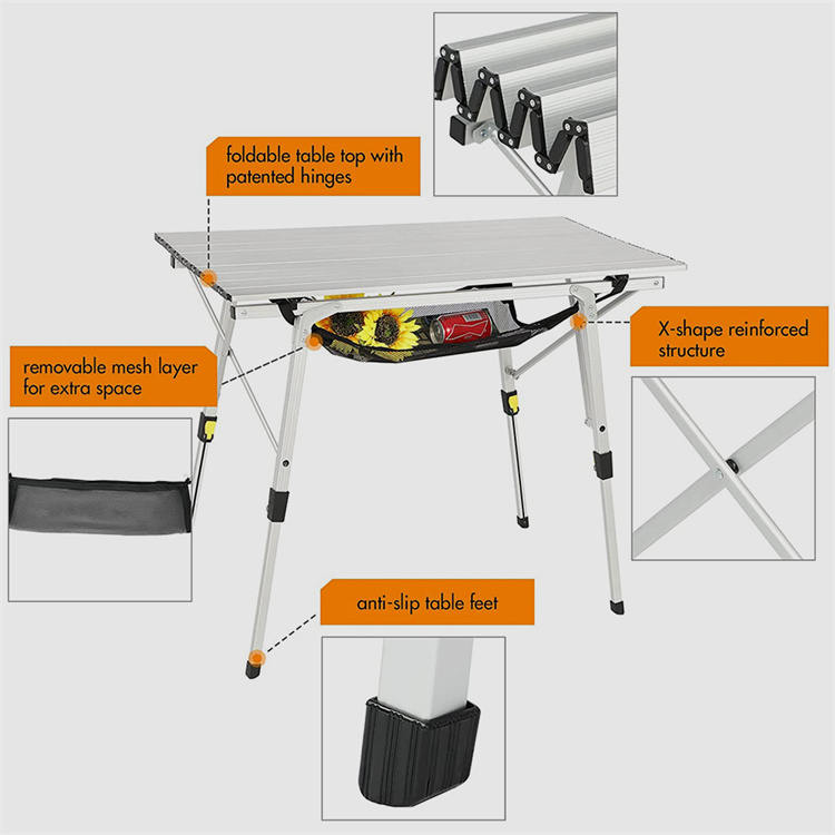 Portable Aluminium Folding Camping Table