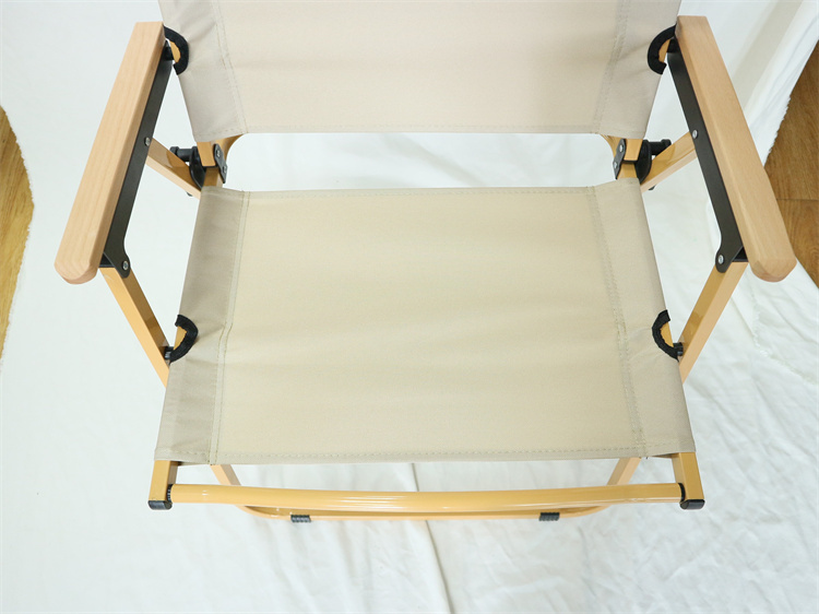 Ultralight Wooden Grain Foldable क्याम्पिङ कुर्सी