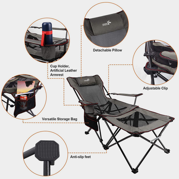 Camping Folding Chaise Lounge Chair
