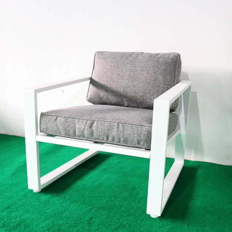 YM Modern Leisure Garden Patio Furniture 4 - Person అల్యూమినియం కుషన్‌లతో కూడిన సీటింగ్ గ్రూప్