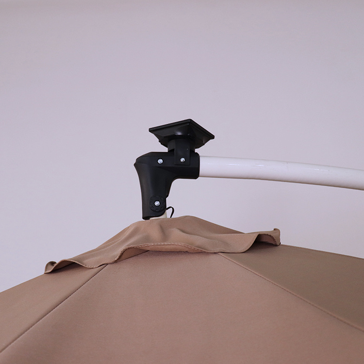 Newest 10FT Patio Cantilever Solar LED Umbrella
