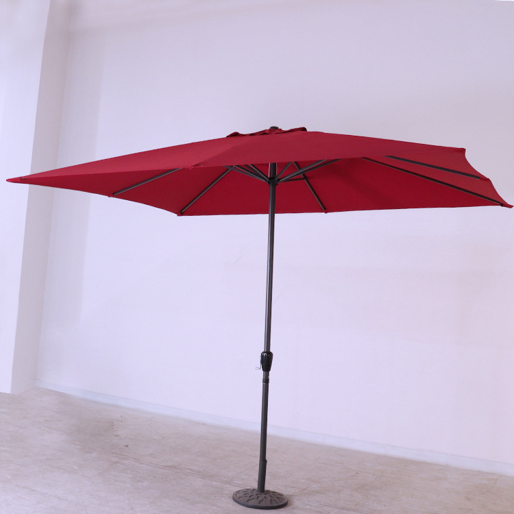 8 x 11ft Rectangular Patio Market Umbrella