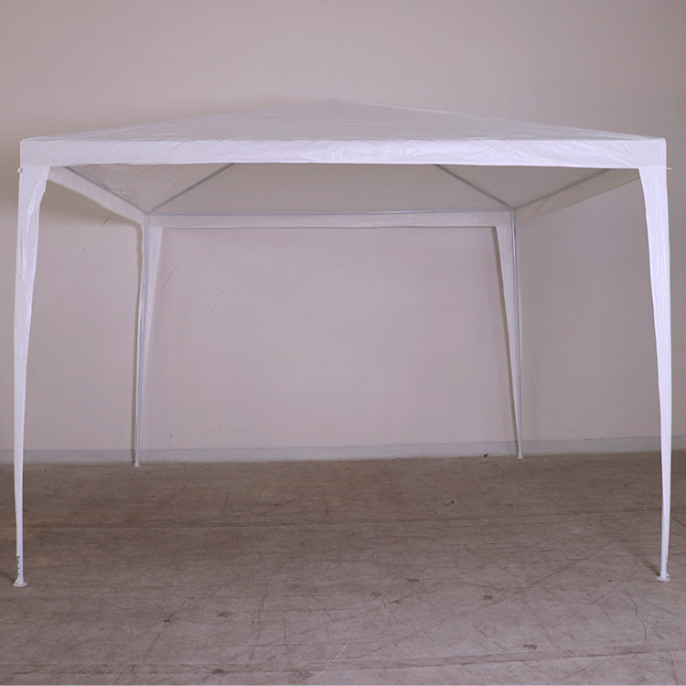Outdoor Upgraded Patio Gazebo Tent, 10' x 10' Canopy Party Wedding Tent for Outsides, White Backyard Tent for Catering Garden Beach Camping