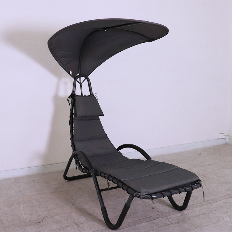 YM Outdoor Hanging Chaise Lounger Chair Patio Porch Arc Swing Hammock Chair Conopeum cum pulvinaria