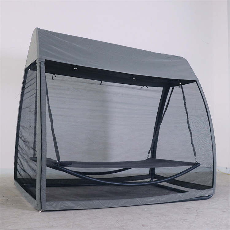YM Outdoor Patio Hanging Swing Hammock With Canopy Included Mosquito Net