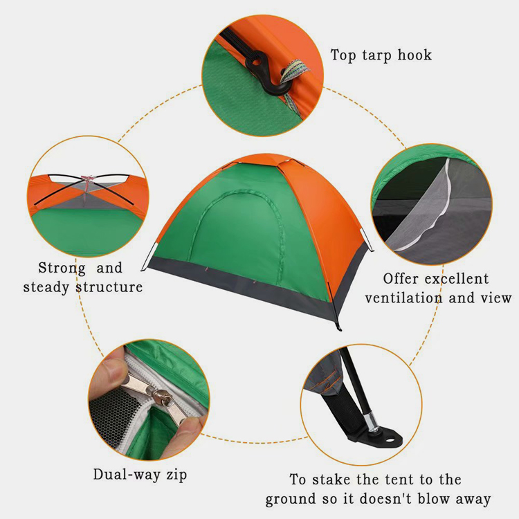 2 Person Backpacking Tent Camping
