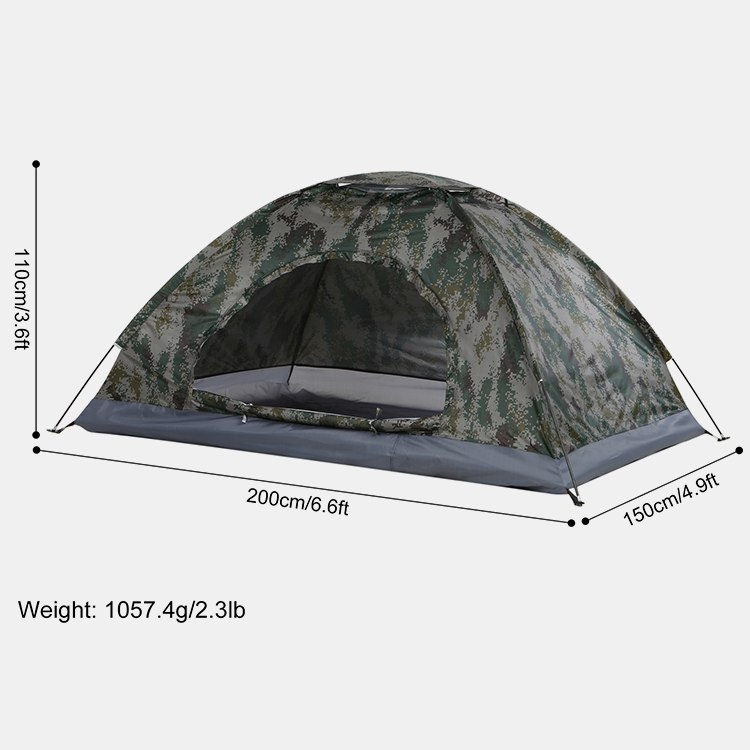 YM Utendørs enkeltlags campingtelt Bærbart teltAnti-UV-belegg for strandfiske