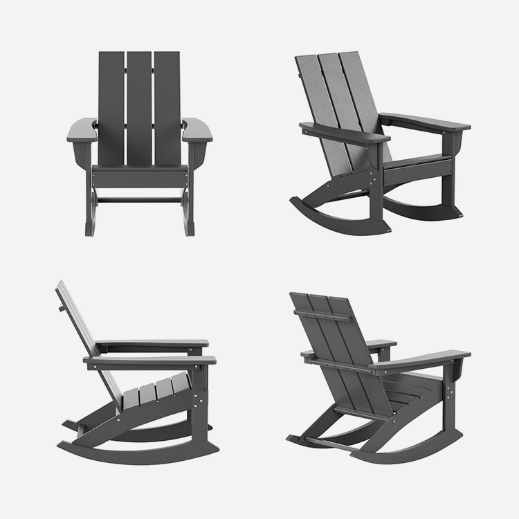 Modern Adirondack Plastic Rocking Chairs