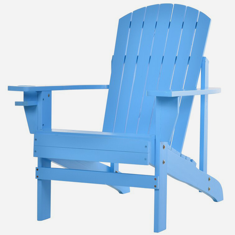 YM All Weather Outdoor Wood Adirondack Chair Patio Chaise लाउन्ज डेक रिक्लाइन बेन्च for Garden, Backyard & Lawn फर्निचर, फायर पिट, पोर्च सिट