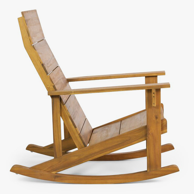 ठोस काठ Adirondack Rocking Chair