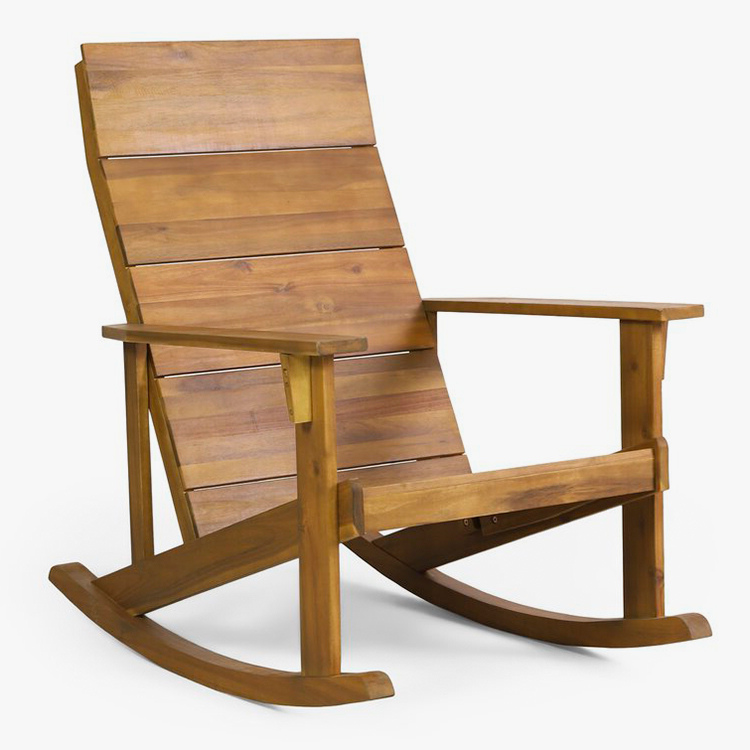 Solid Wood Adirondack Rocking Chair