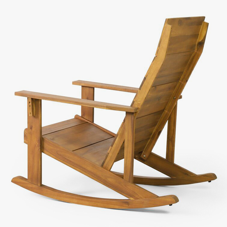 ठोस काठ Adirondack Rocking Chair