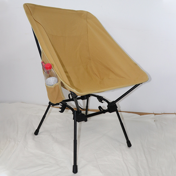 YM Portable Adjustable Folding Camping Chairs with Side Pocket, Lawn Chair,Travel Chair, Suitable for Hiking and Beach