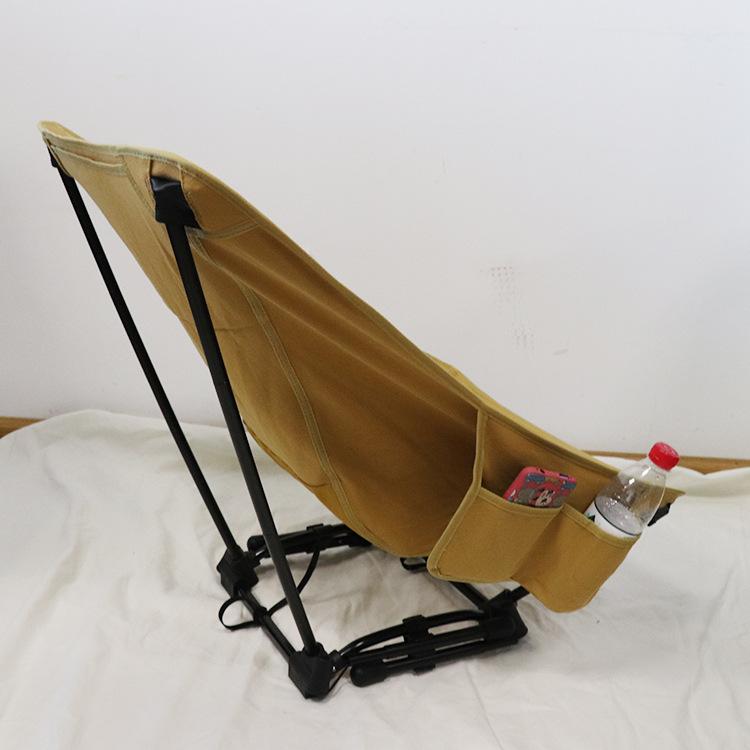 YM Portable Adjustable Folding Camping Chairs with Side Pocket, Nurmikon tuoli,Matkatuoli, Suitable for Hiking and Ranta