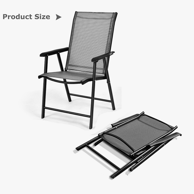 Patio Folding Deck with आर्मरेस्ट डाइनिंग कुर्सीहरू