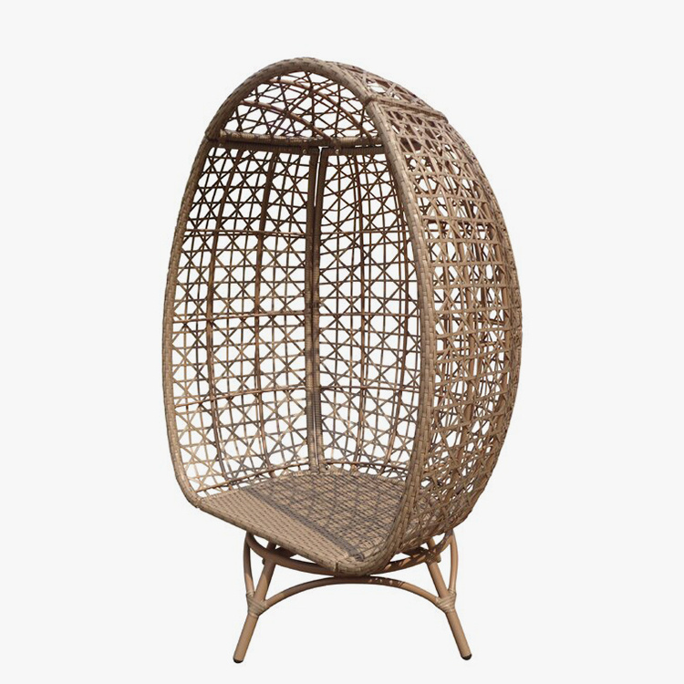 Outdoor Wicker Swivel Egg Chair
