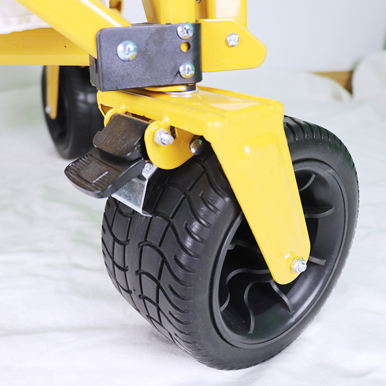 Outdoor Collapsible عربة الشاطئwith Large Wheels