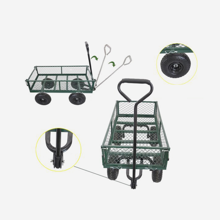Garden Steel Multipurpose Durable Wagon Cart