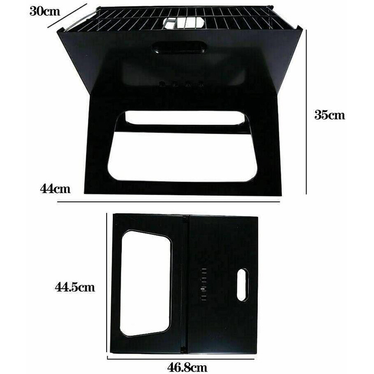 Folding Notebook Charcoal BBQ Grill
