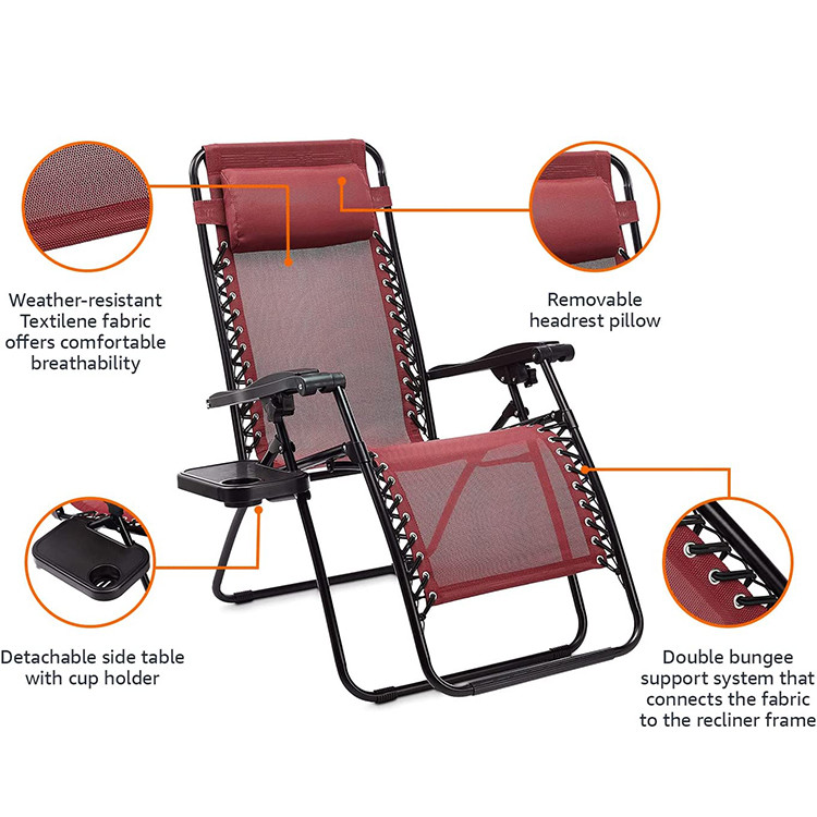 3 Pieces Zero Gravity Chair Recliner
