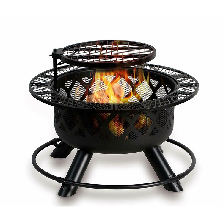 Wood Burning Fire Pit for Outdoor Grill