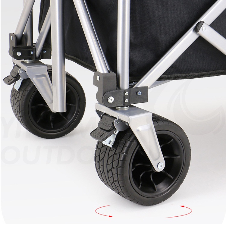 Foldable Folding Carry Trolley Camping Wagon Beach Cart Camping Cart