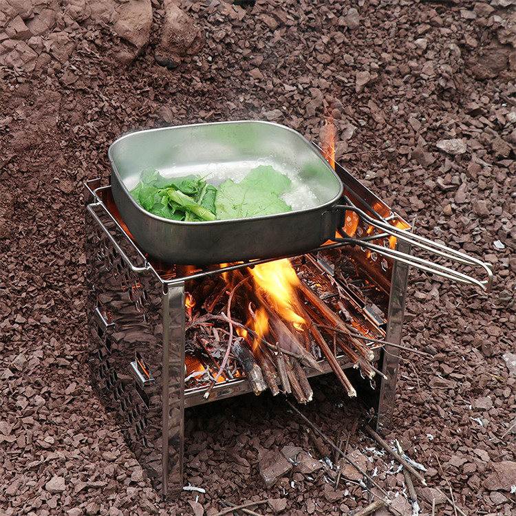 Camping BBQ stove burner