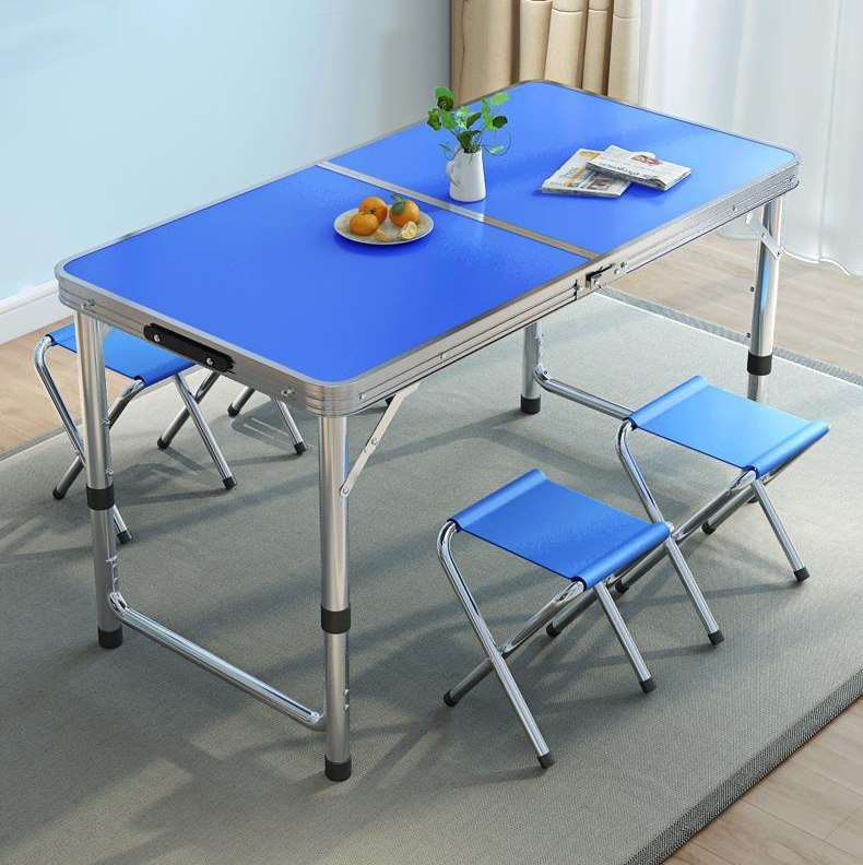 Folding Picnic Table with 4 Stools