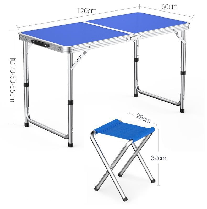 Folding Picnic Table with 4 Stools