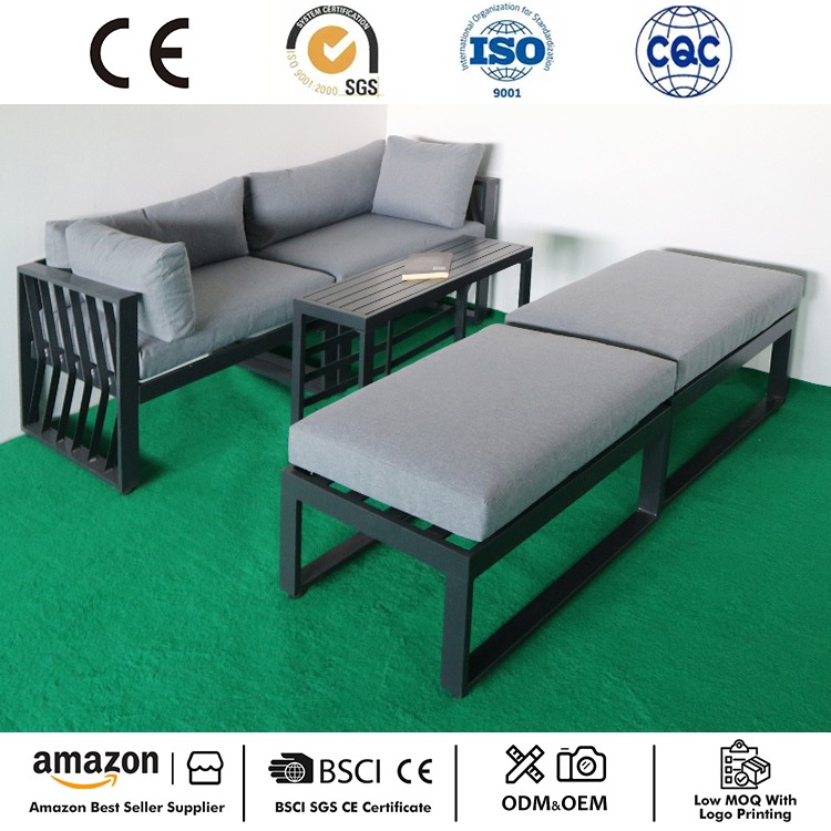 Pinakabagong Outdoor Sectional Sofa Set Aluminum