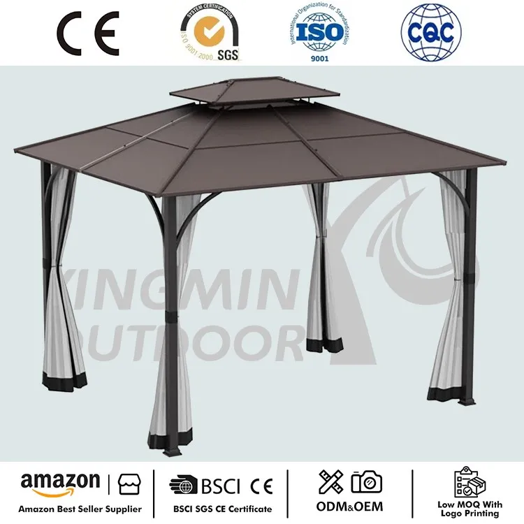 Gazebo Hardtop Rangka Baja Teras