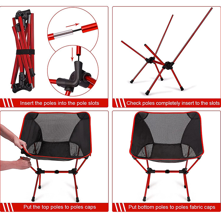Ултралесен преклопен стол за кампување