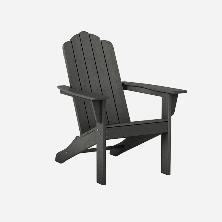 Velit Grey Poly Patio Adirondack Chair