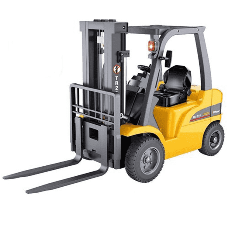 Electric four-wheel forklift truck