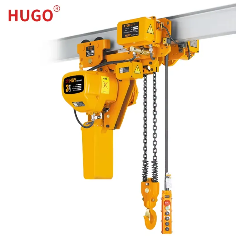 Electric chain hoist na may troli