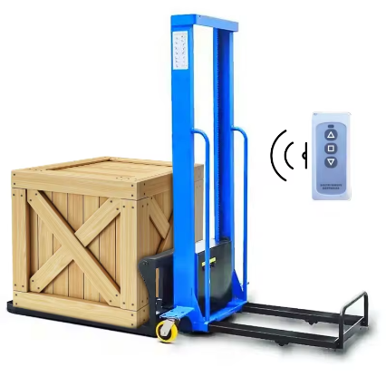 Easy to climb promotion month hot product good quality self load electric stacker