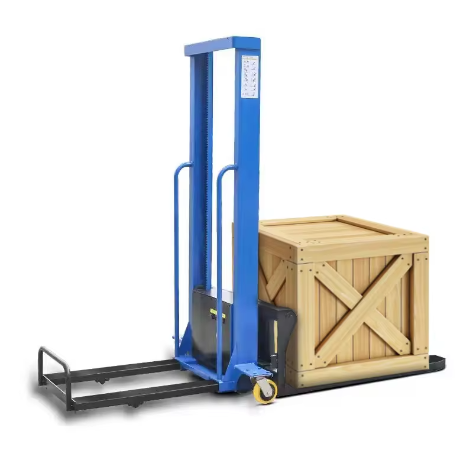 electric self loading lifting forklift