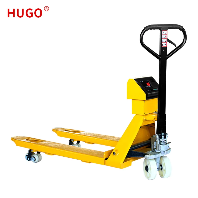 Hand Pallet Truck na may Timbang Timbang