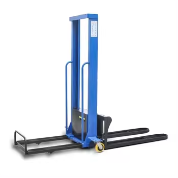 Self loading forklift 0.5 ton 1 ton lift height 1.6 meter portable electric pallet lifter stacker