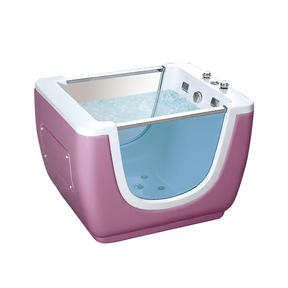 Colorful Bubbles and Whirlpool Bathtub for Baby