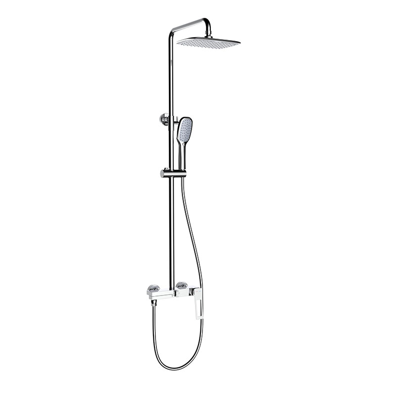 New Chrome Bathtub Mixer Hot and Cold Water Big Shower System