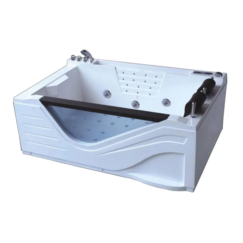 Rectangular Whirlpool Bathtub for Two Person