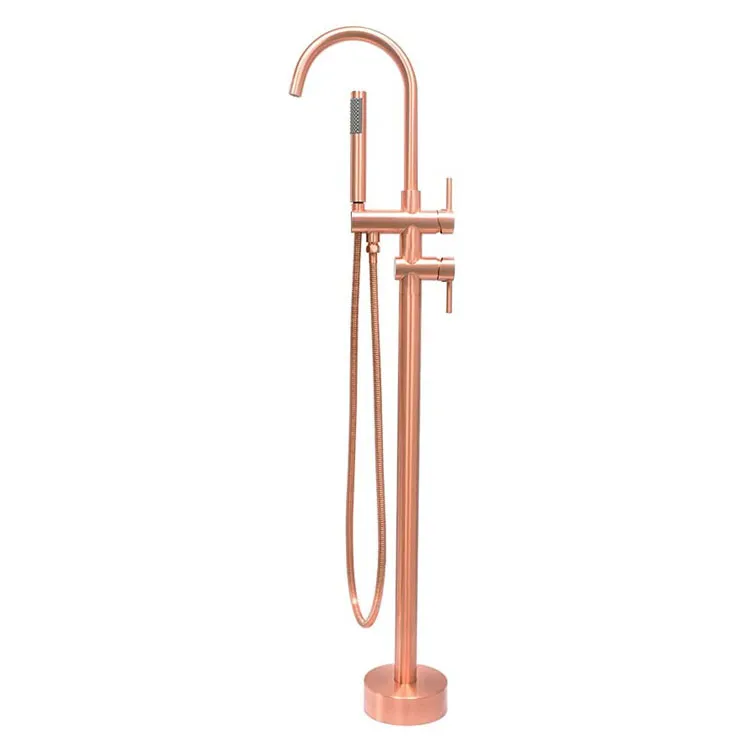 Rose Gold Freestanding Bathtub Mixer