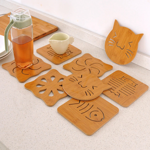 SmallOrders G050107 Wooden heat cup mat - 1 