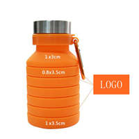 Low Price 550ml creative silicone folding water Drinkware - 1