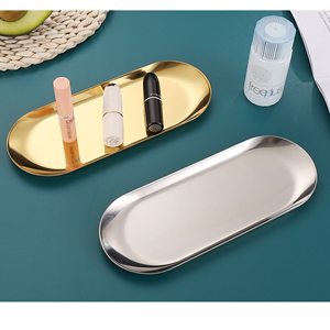 SmallOrders G050308 Stainless steel gold oval tableware - 5