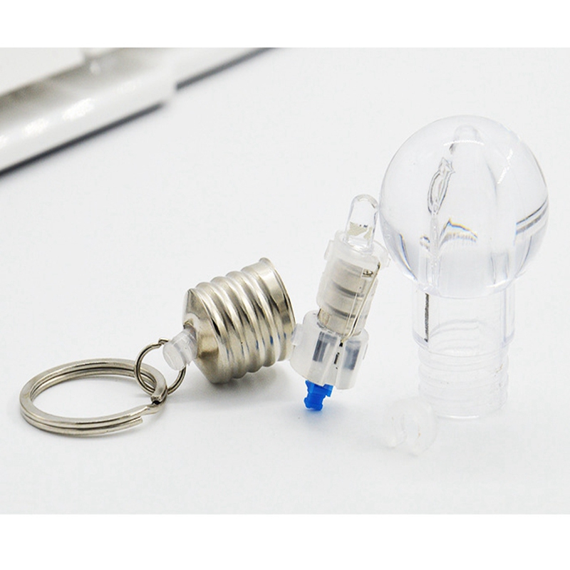 SmallOrders G020206 Mini colorful flashing light bulb keychain - 0